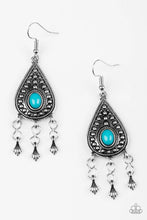 Load image into Gallery viewer, Sahara Song - Blue Earrings - Paparazzi