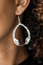 Load image into Gallery viewer, Twist Me Round - Silver Earrings - Paparazzi