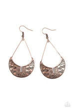Load image into Gallery viewer, Trading Post Trending - Copper Earrings - Paparazzi