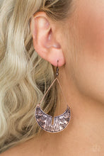Load image into Gallery viewer, Trading Post Trending - Copper Earrings - Paparazzi