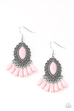 Load image into Gallery viewer, Private Villa - Pink Earrings - Paparazzi