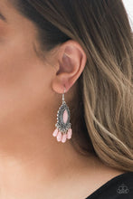 Load image into Gallery viewer, Private Villa - Pink Earrings - Paparazzi
