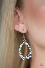 Load image into Gallery viewer, Crushing Couture - White Earrings - Paparazzi
