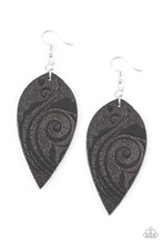 Load image into Gallery viewer, Groovy Grove - Black Earrings - Paparazzi