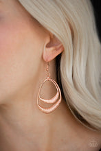 Load image into Gallery viewer, Follow The Beaten Path - Copper Earrings - Paparazzi