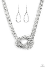 Load image into Gallery viewer, Knotted Knockout - Silver Necklace - Paparazzi