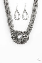 Load image into Gallery viewer, Knotted Knockout - Black Necklace - Paparazzi