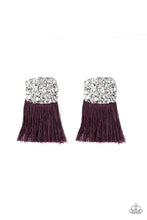 Load image into Gallery viewer, Plume Bloom - Purple Earrings - Paparazzi
