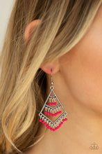 Load image into Gallery viewer, Kite Race - Pink Earrings - Paparazzi