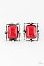 Load image into Gallery viewer, Center STAGECOACH - Red Earrings - Paparazzi
