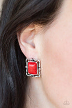 Load image into Gallery viewer, Center STAGECOACH - Red Earrings - Paparazzi