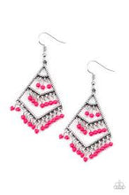 Load image into Gallery viewer, Kite Race - Pink Earrings - Paparazzi