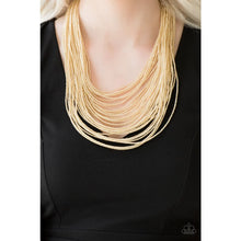 Load image into Gallery viewer, Streaming Starlight - Gold Necklace - Paparazzi