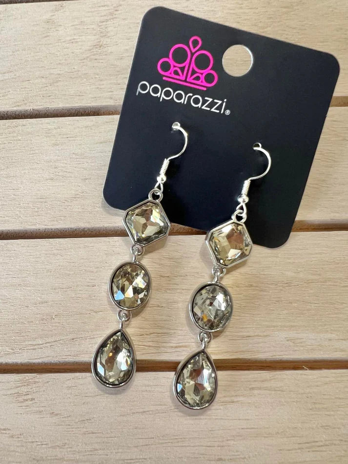 Instant REFLECT - Silver Earrings - Paparazzi Accessories