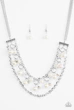 Load image into Gallery viewer, Rockefeller Romance - White Necklace- Paparazzi
