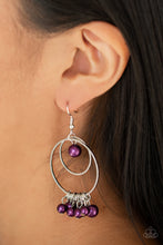 Load image into Gallery viewer, New York Attraction - Purple Earrings - Paparazzi