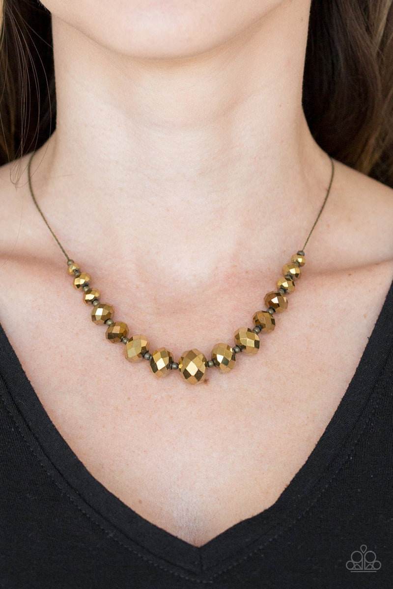 Brass outlet necklace paparazzi