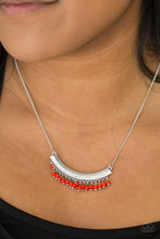 Load image into Gallery viewer, Fringe Fever - Red Necklace - Paparazzi