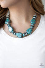 Load image into Gallery viewer, Prehistoric Fashionista - Blue Necklace - Paparazzi