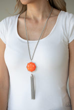 Load image into Gallery viewer, Prismatically Polygon - Orange Necklace - Paparazzi