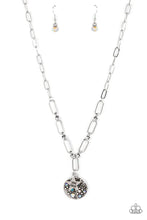 Load image into Gallery viewer, Stardust Saucer - Blue Necklace - Paparazzi