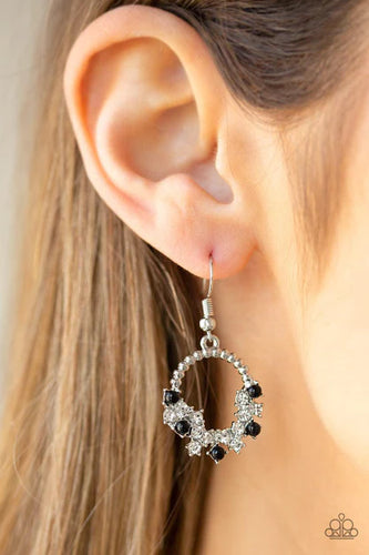 Refined Razzle - Black Earrings - Paparazzi