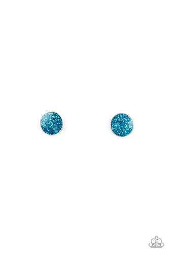 Starlet Shimmer - Kids Sparkle Blue Post Earrings