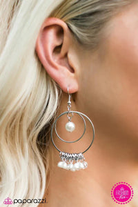 Pearly Intentions - White Earrings - Paparazzi