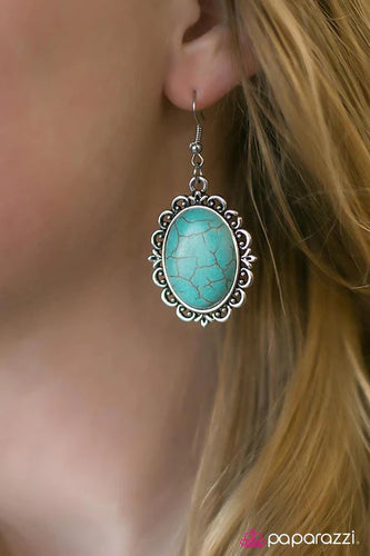 Take Me West - Blue Earrings - Paparazzi