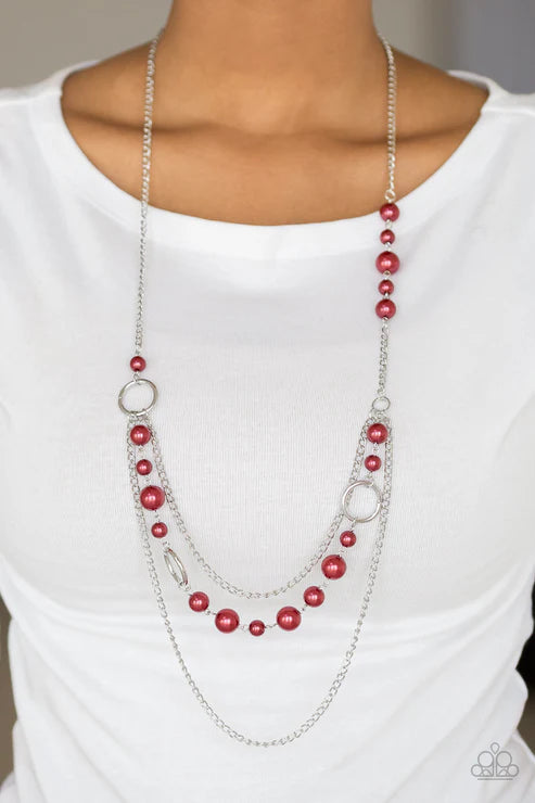 party dress princess orange necklace Party Dress Princess - Red Necklace