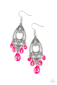 Fashion Flirt - Pink Earrings - Paparazzi