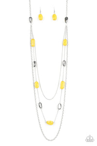 Vacay Mode - Yellow Necklace - Paparazzi