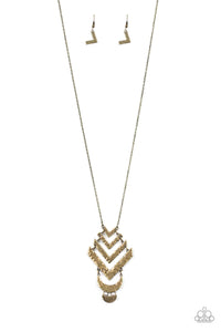 Artisan Edge - Brass Necklace - Paparazzi