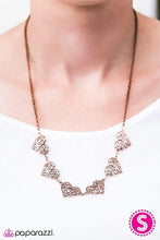 Load image into Gallery viewer, Playing My Heartstrings - Copper Necklace - Paparazzi