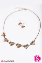 Load image into Gallery viewer, Playing My Heartstrings - Copper Necklace - Paparazzi