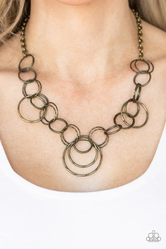 Ringing Relic - Brass Necklace - Paparazzi