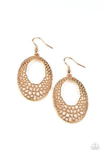 Load image into Gallery viewer, The HOLE Nine Yards - Gold Earrings - Paparazzi