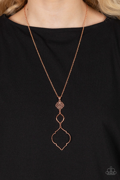 Marrakesh Mystery - Copper Necklace - Paparazzi