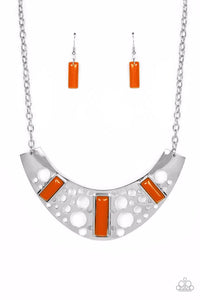 Real Zeal - Orange Necklace - Paparazzi