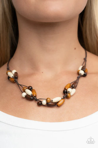 Outback Epic - Brown Necklace - Paparazzi