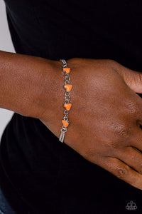 Smitten Sweethearts - Orange Bracelet - Paparazzi