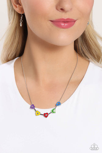 ECLECTIC Heart - Multi Necklace - Paparazzi