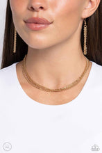 Load image into Gallery viewer, Industrial Independence - Gold Choker Necklace - Paparazzi