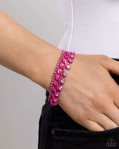 Colorful Canvas - Pink Bracelet - Paparazzi