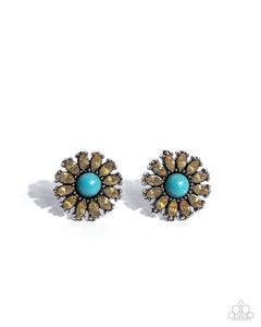 Santa Fe Showcase - Yellow Earrings - Paparazzi