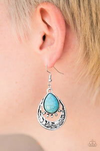 Take Me To The River - Blue Earrings - Paparazzi