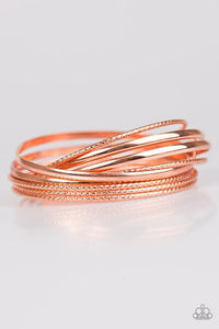 Drops a Bombshell - Copper Bracelet - Paparazzi