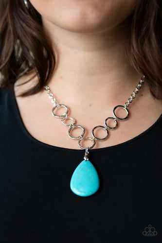 Livin On A PRAIRIE - Blue Necklace - Paparazzi