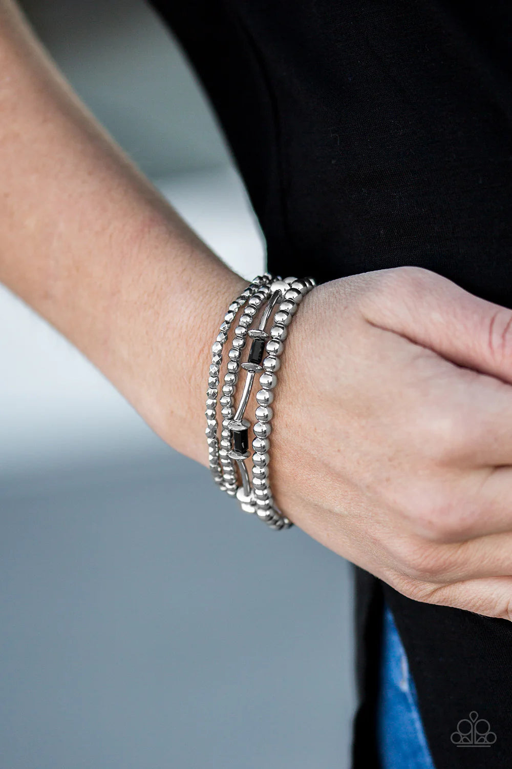 Uniquely Upscale - Black Bracelet - Paparazzi