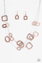 Load image into Gallery viewer, GEO-ing Strong - Copper Necklace - Paparazzi